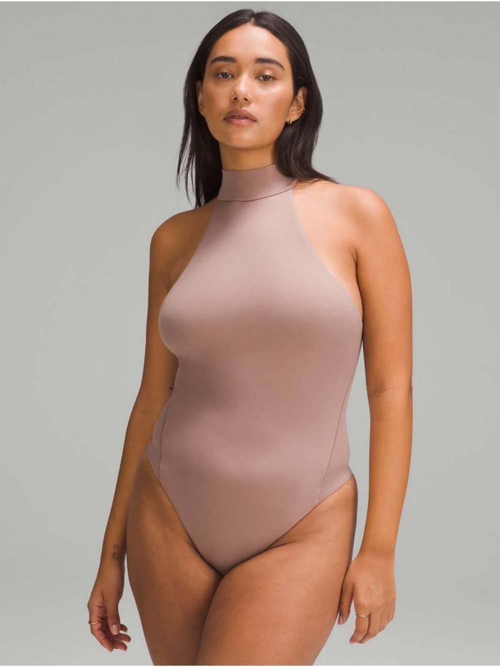 Lululemon Wundermost Ultra-Soft Nulu Mockneck Sleeveless Bodysuit -